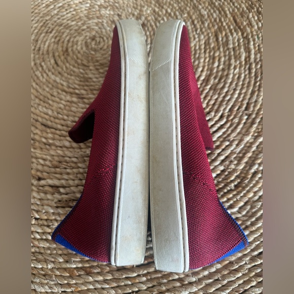 Rothy's Slip On Red Garnet Retired Sneaker 8.5 fall classic slip on casual - Picture 4 of 9